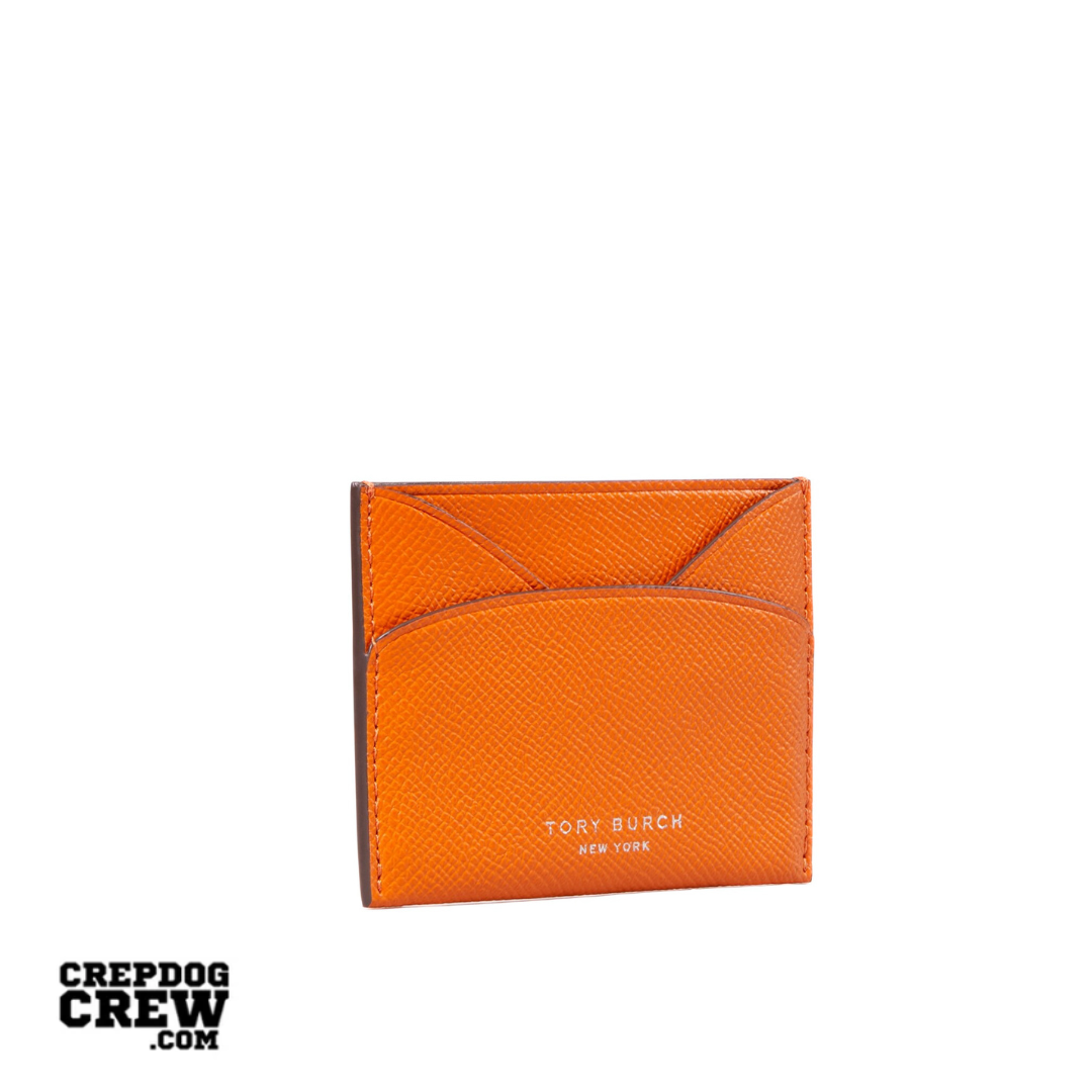 TORY BURCH ROMY FLAT CARD CASE orange