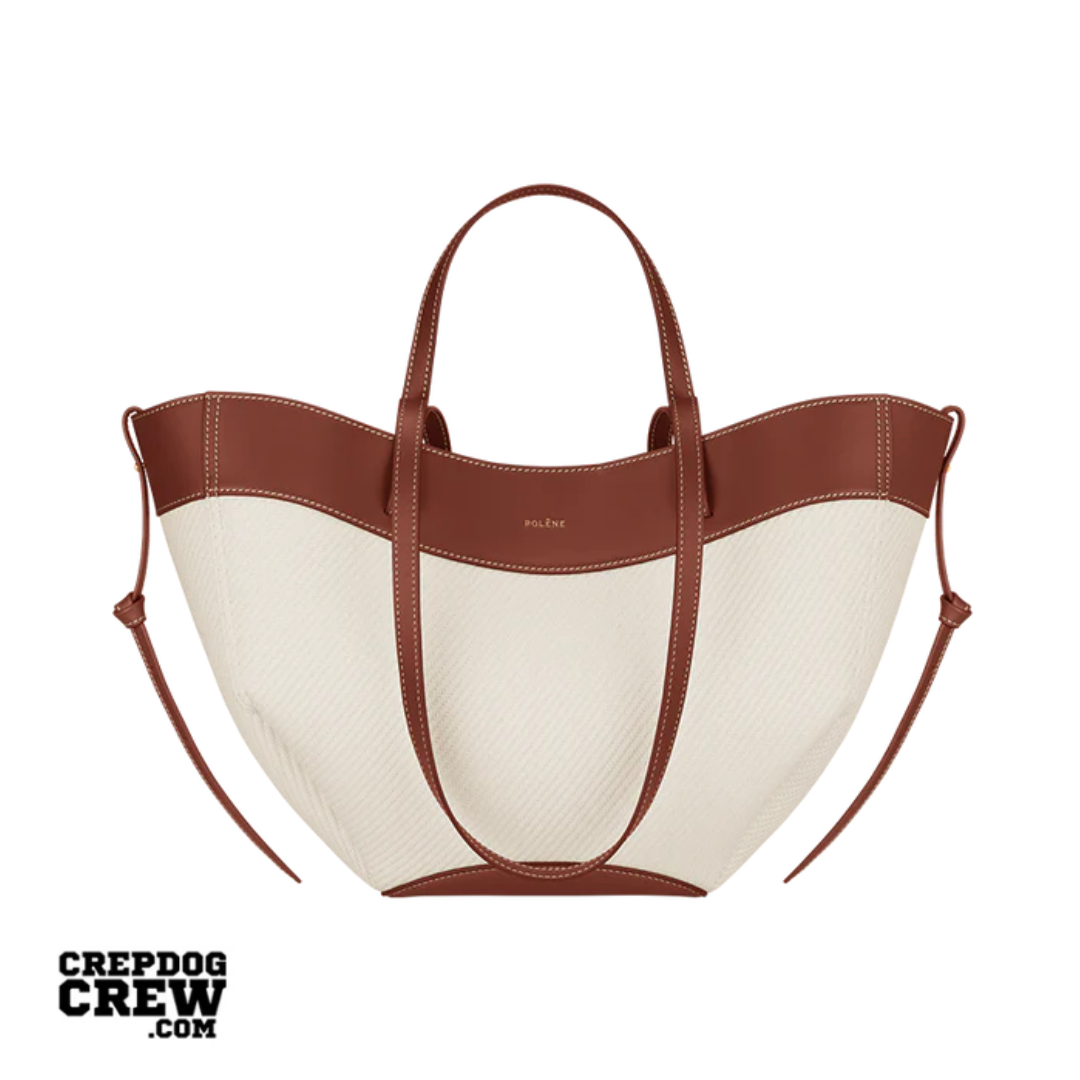 polene Cyme Mini Edition Cognac Canvas