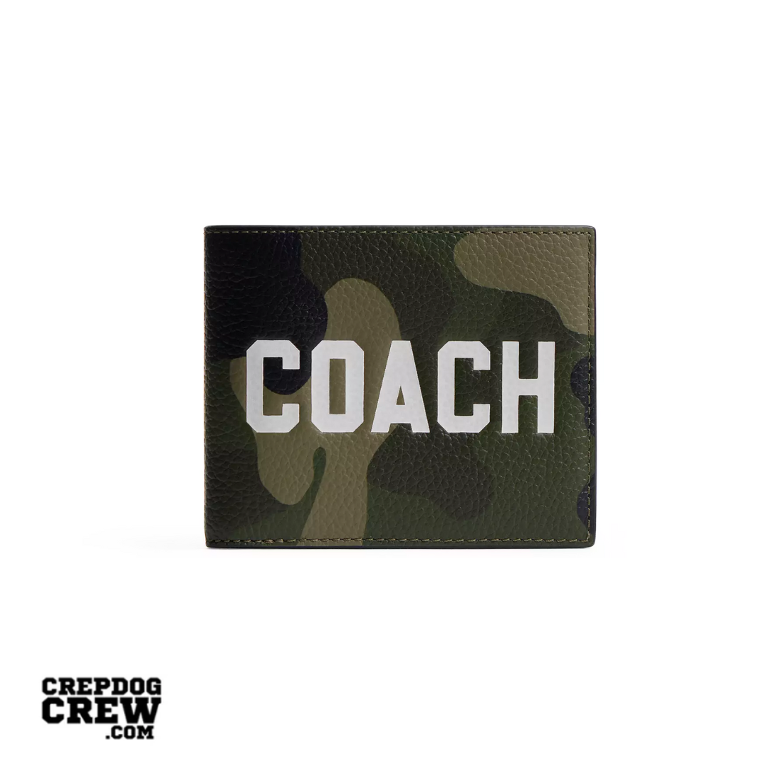 Coach 3-In-1 Wallet With Camo Print And Coach Graphic Camo