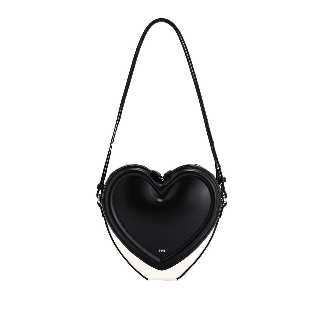 JW PEI Arlene Heart Shaped Bag - Black