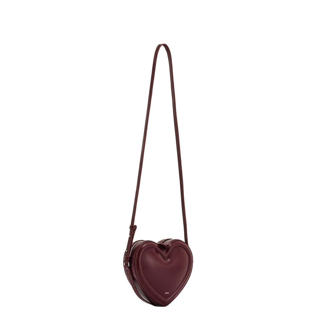 JW PEI Arlene Heart Shaped Bag - Claret