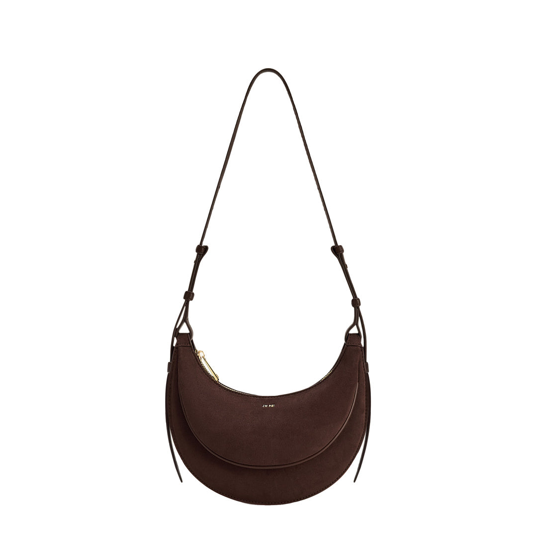 JW PEI Sharon Faux Suede Crossbody Bag - Coffee Brown