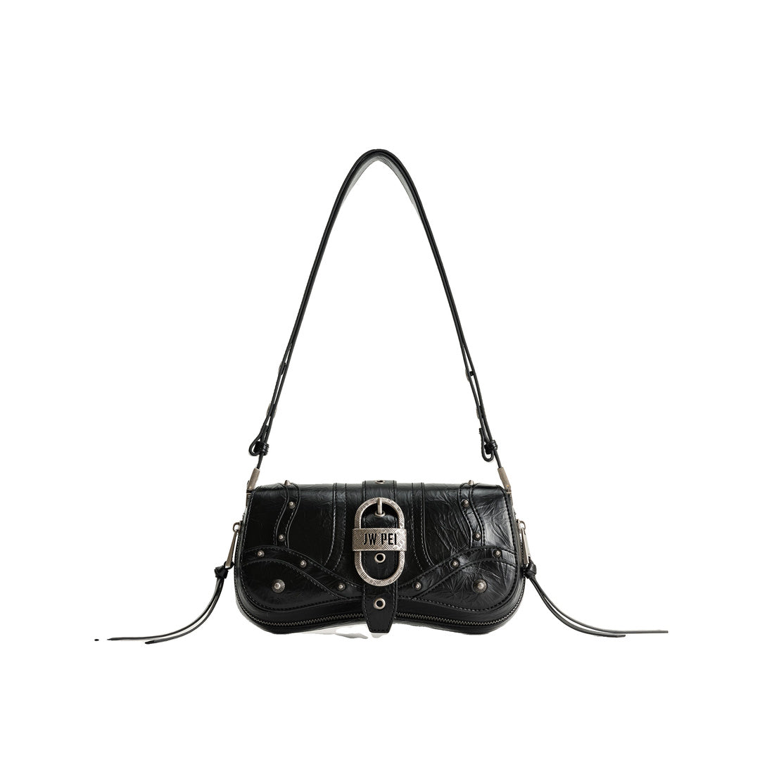 JW PEI Joy Crushed Shoulder Bag - Black