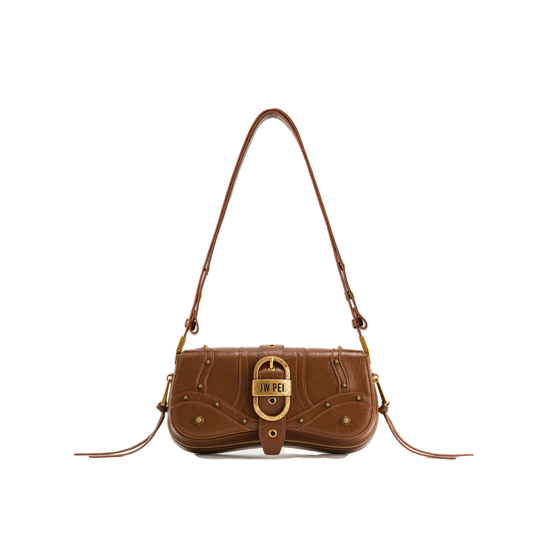 JW PEI Joy Crushed Shoulder Bag - Brown