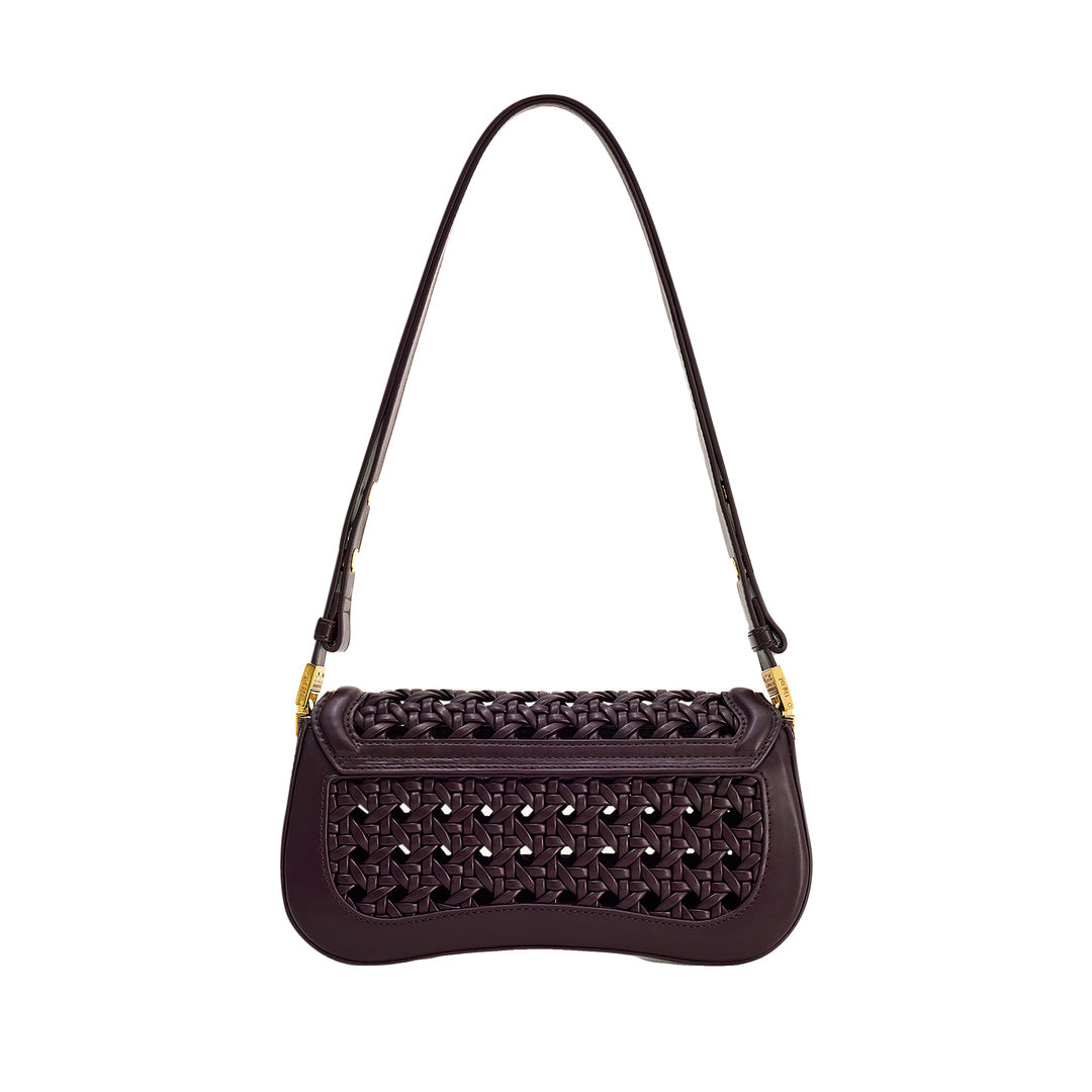 JW PEI Joy Woven Shoulder Bag - Dark Red