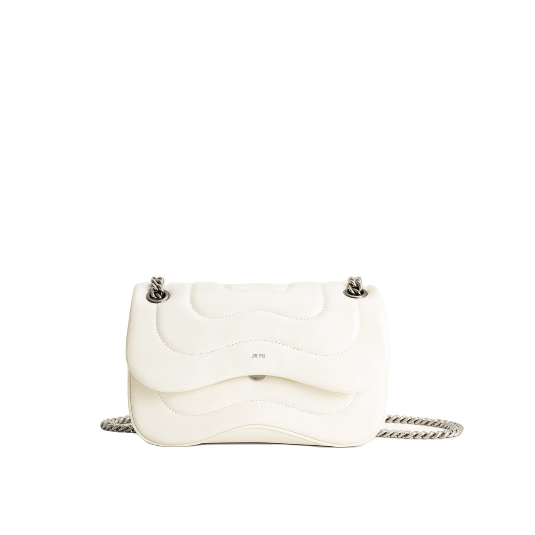 JW PEI Tina Quilted Chain Crossbody - Ivory