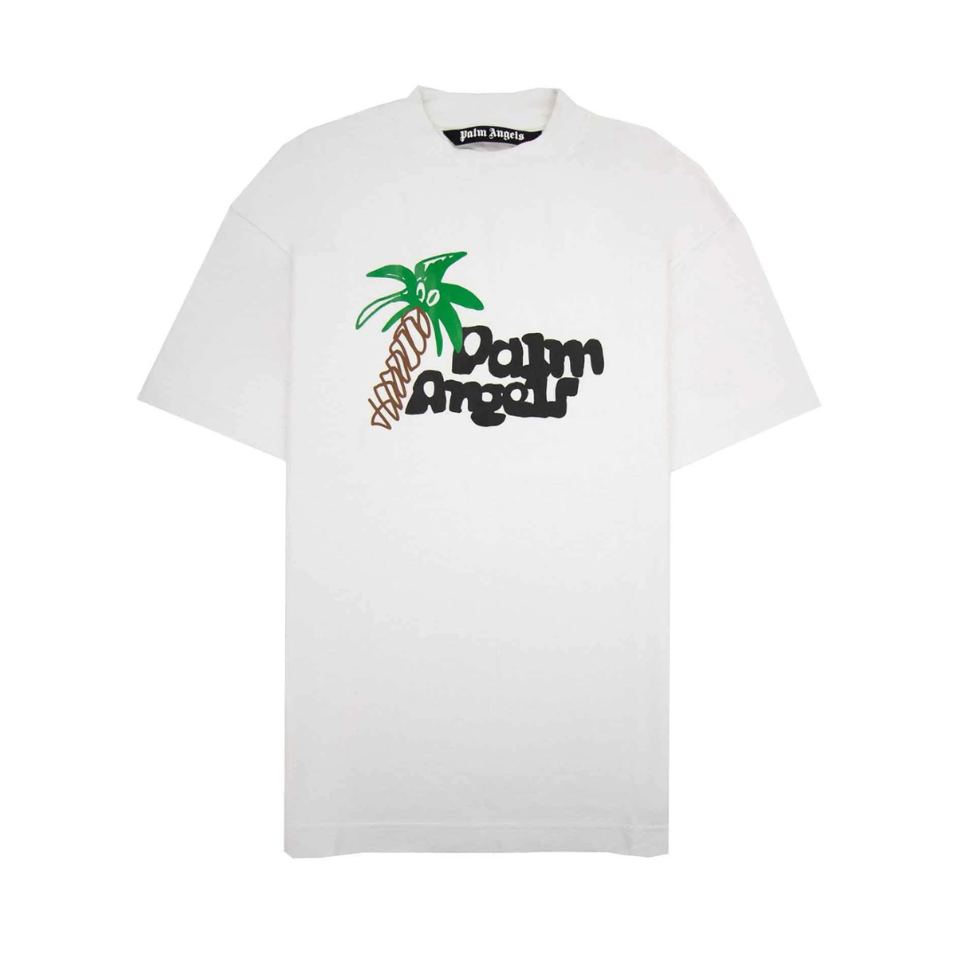 Palm Angels Sketchy Logo T-Shirt White