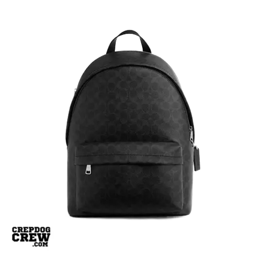 Coach Taylor Backpack In Signature Canvas Silver Black