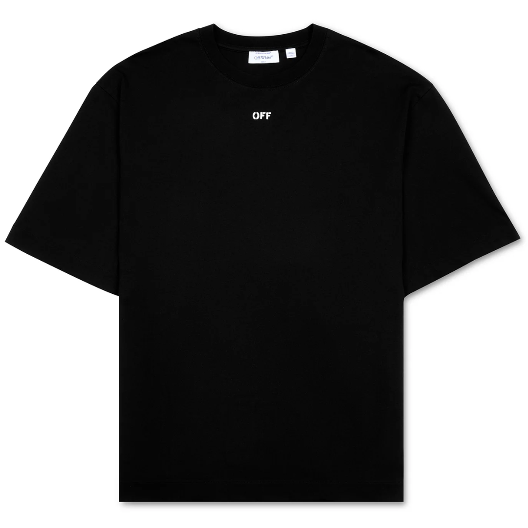 Off White 3D Spray Arrow Skate Tee	BLACK