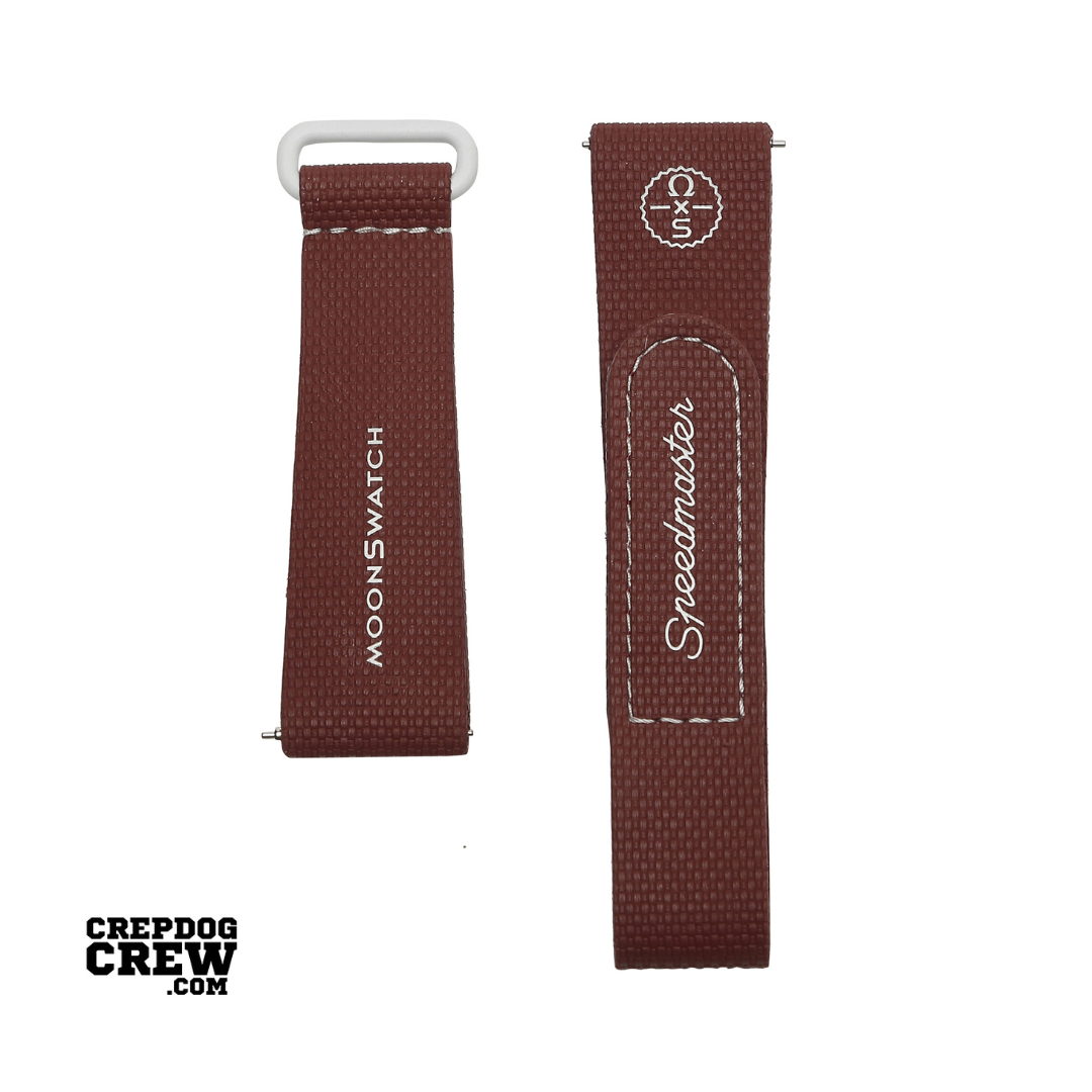 Swatch x Omega Bioceramic Moonswatch Bordeaux Light Grey Straps