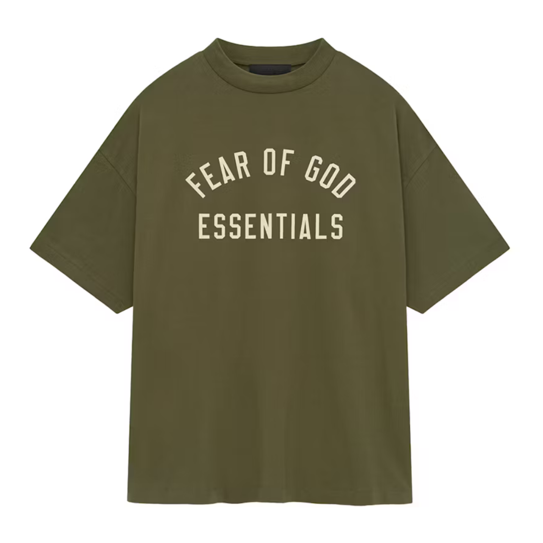 Fear of God Essentials Jersey Crewneck Tee Military