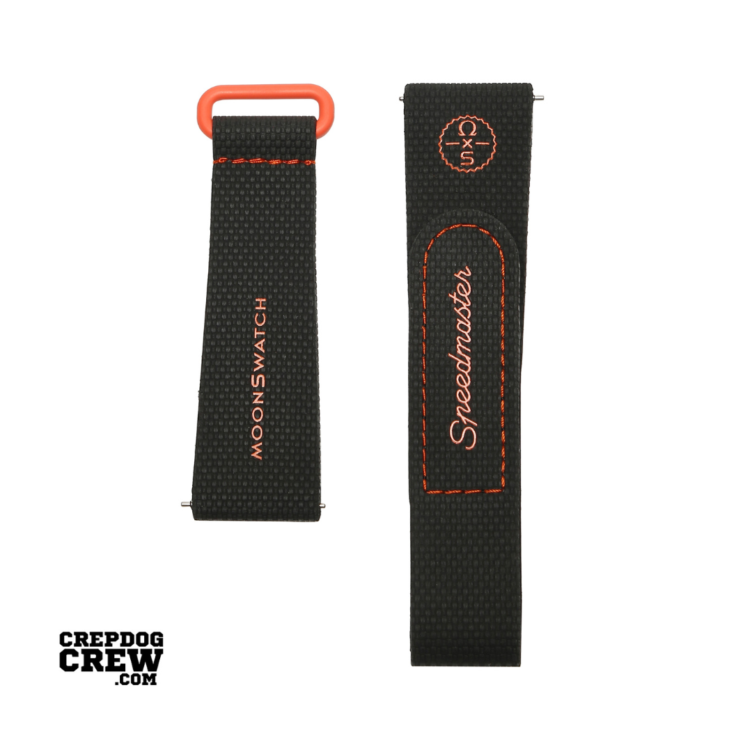 Swatch x Omega Bioceramic Moonswatch Black Orange Straps