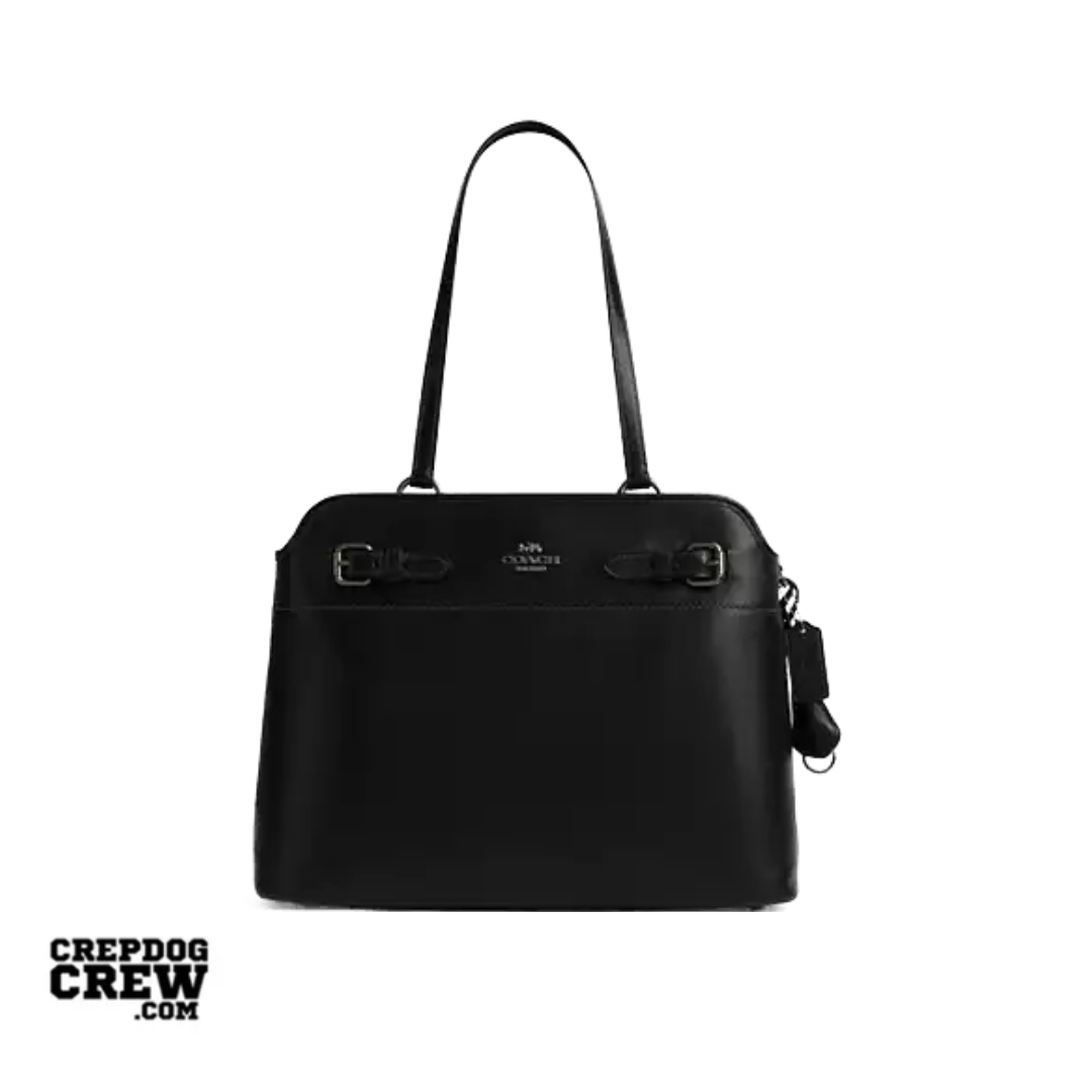 Coach Easton Tote Bag smooth leather Gunmetal Black
