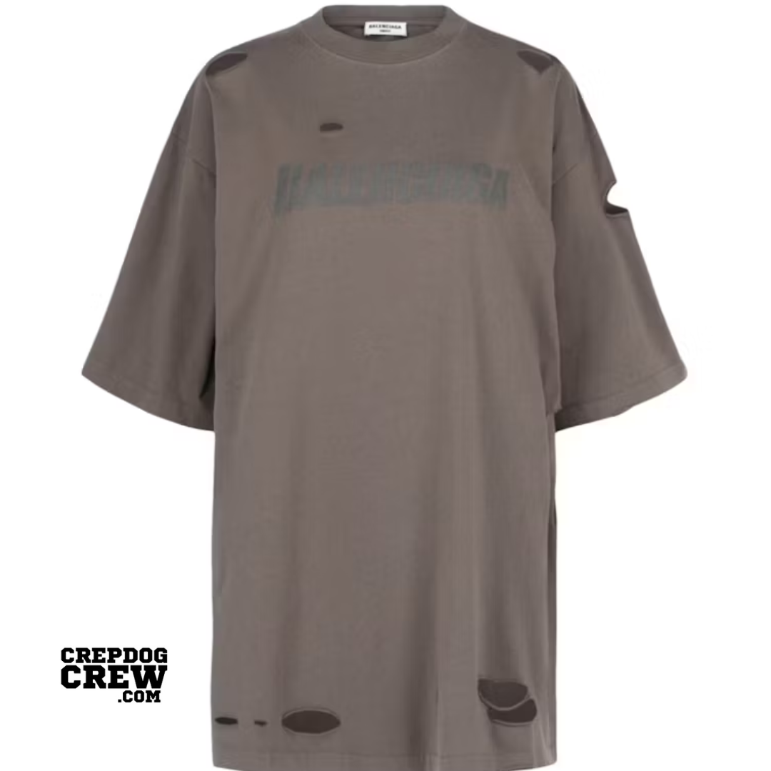 BALENCIAGA CAPS DESTROYED FLAT Brown