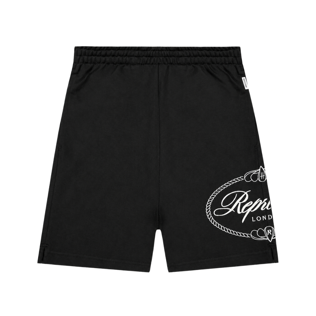 REPRESENT HARRODS CREST SHORTS BLACK