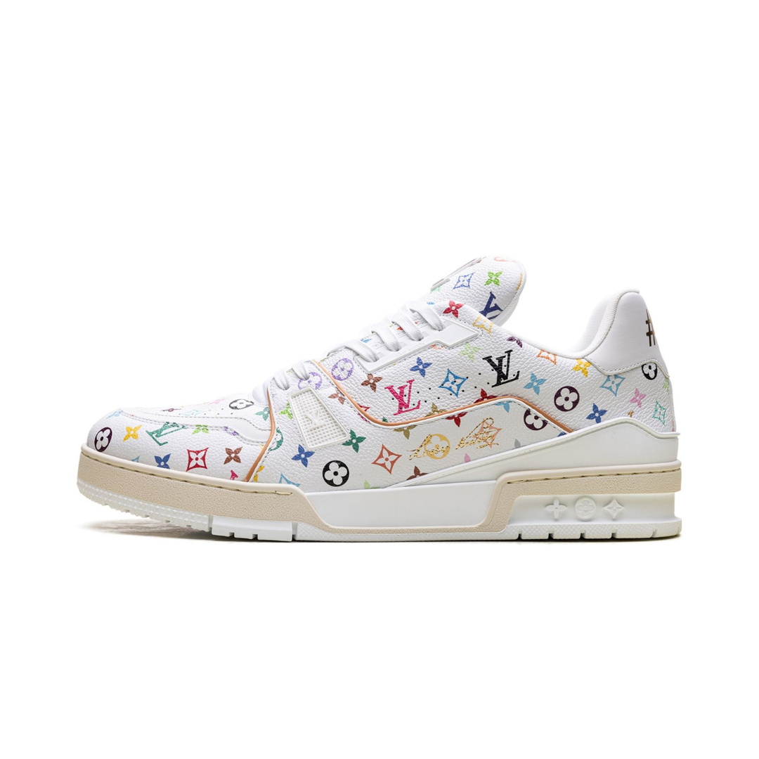 Louis Vuitton LV Trainer Takashi Murakami White