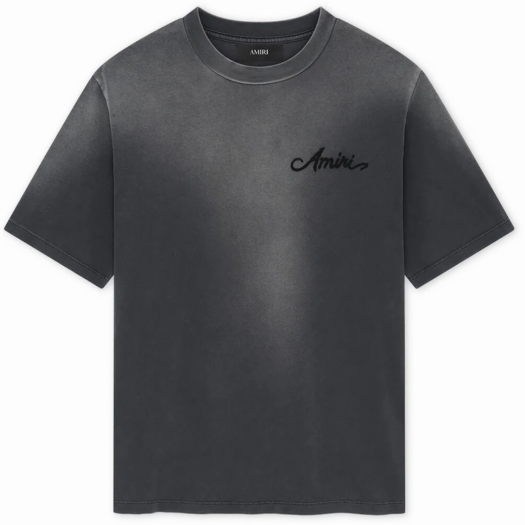 AMIRI BLEACH BANDANA PATCH TEE BLACK