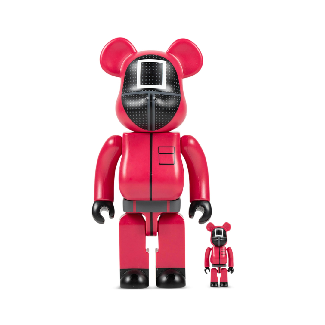 Bearbrick x Squid Game Guard (Square) 100% & 400% Set