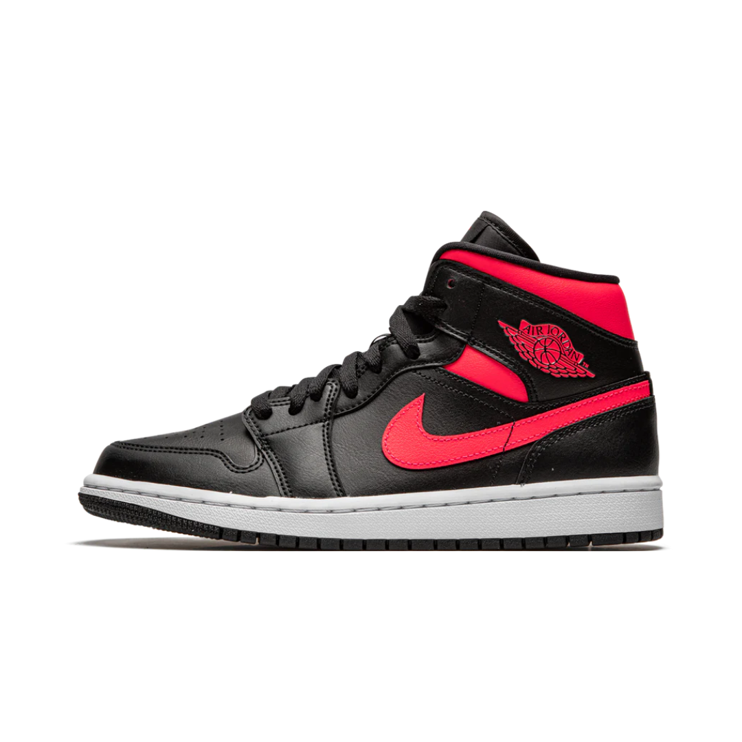 Jordan 1 Mid Black Siren Red (W)