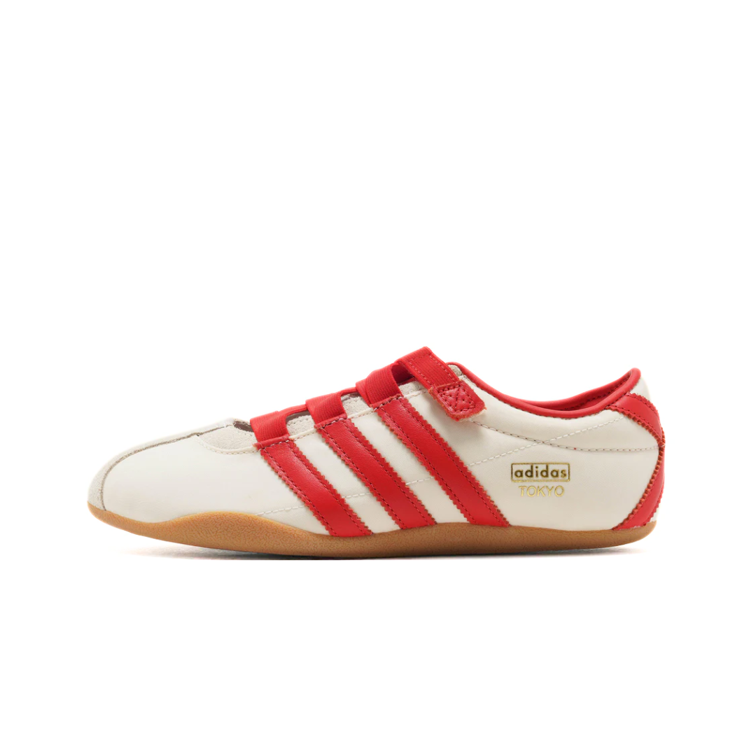 adidas Tokyo mary jane Cream White Red Gold Metallic