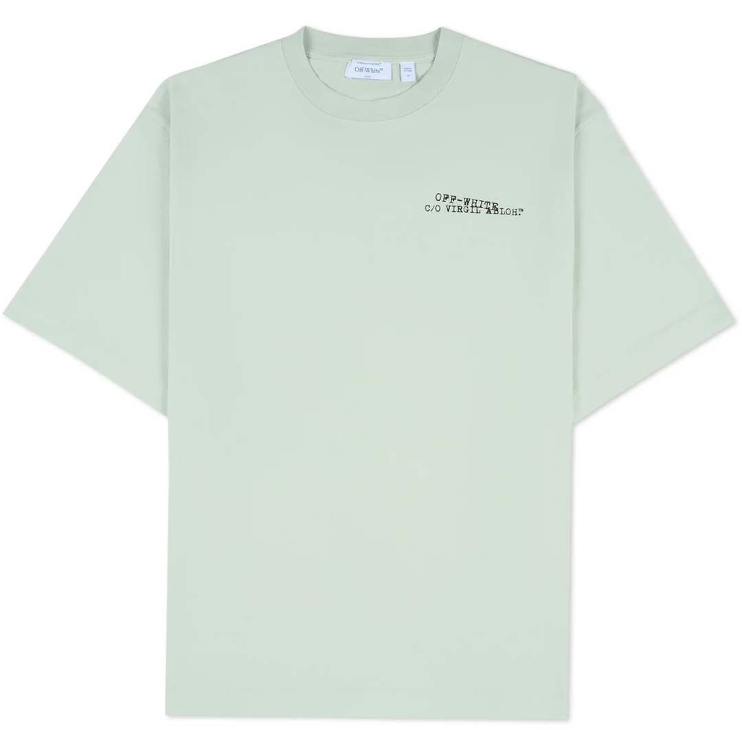 Off White Type Arrow Skate Tee FADE OUT MINT