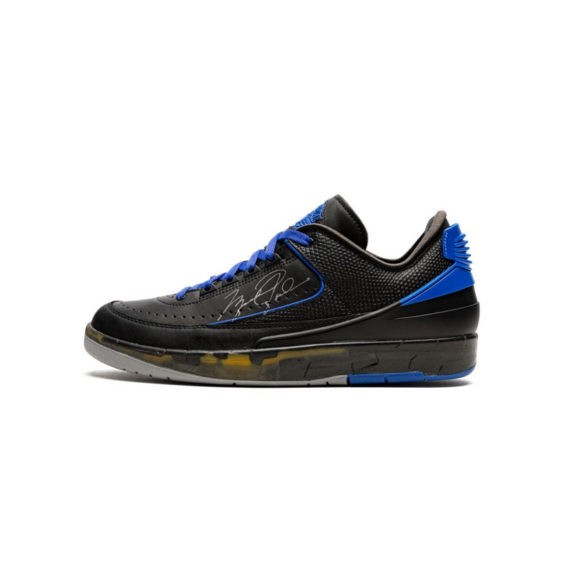 Jordan 2 Retro Low SP Off-White Black Blue | Nike Air Jordan | Sneaker Shoes by Crepdog Crew