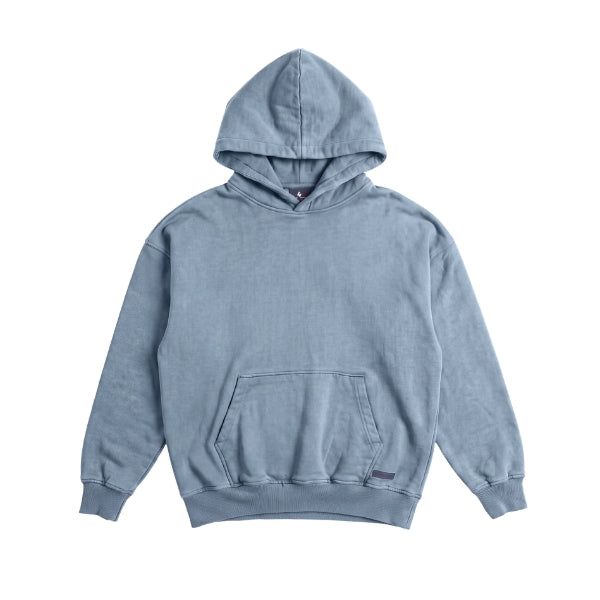OVERDYED HEAVY WEIGHT HOODIE (GREY BLUE)