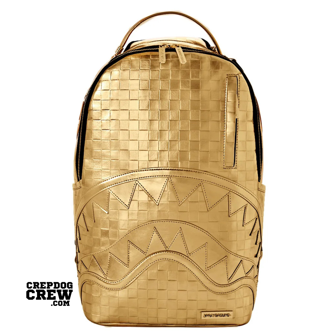 SPRAYGROUND BRICKS ON BRICKS BACKPACK GOLD