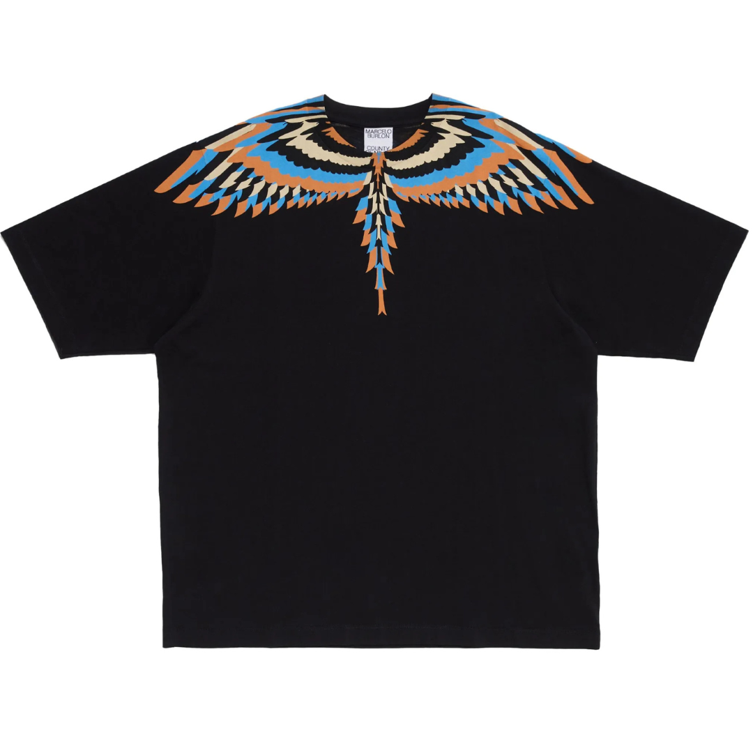Marcelo Burlon County of Milan Optical Wings print Tee Black