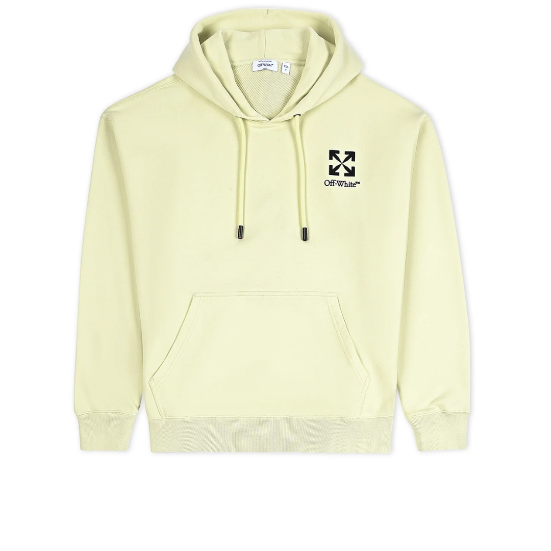 OFF WHITE Small Arrow Skate Hoodie SYLVAN GREEN