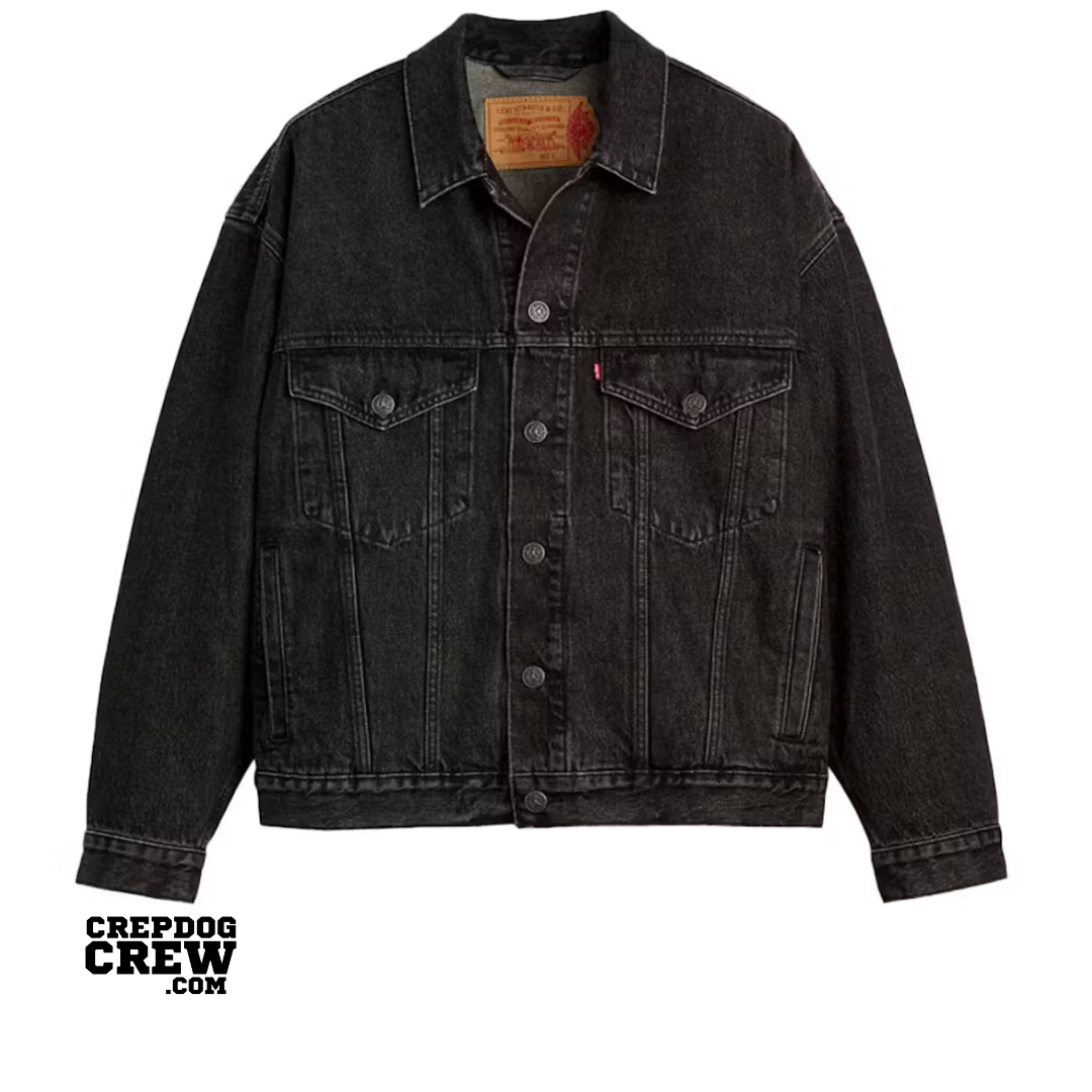 LEVIS  X NIKE JORDAN TYPE III TRUCKER JACKET BLACK WASH BLACK