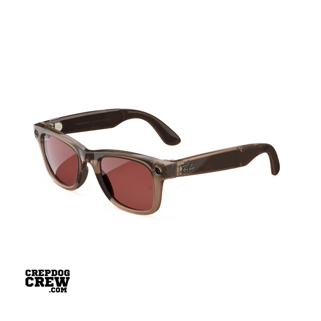 Ray-Ban Meta Wayfarer Shiny Warm Stone ( Watermelon Red )