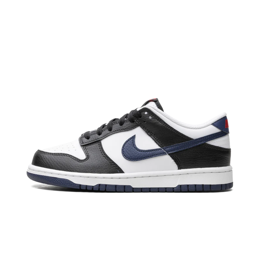 Nike Dunk Low Black White Midnight Navy (GS)