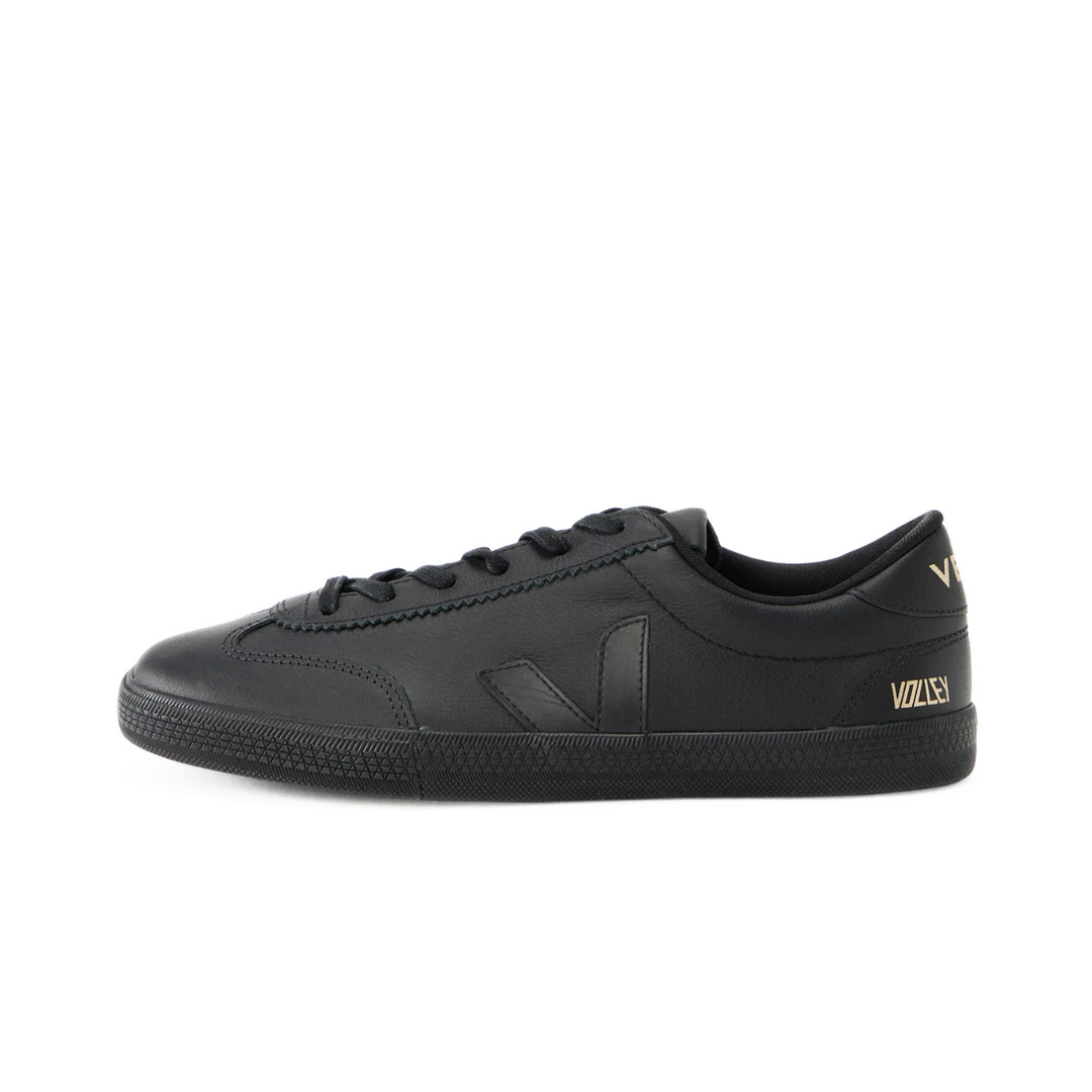 VEJA VOLLEY SIGNATURE LEATHER FULL BLACK