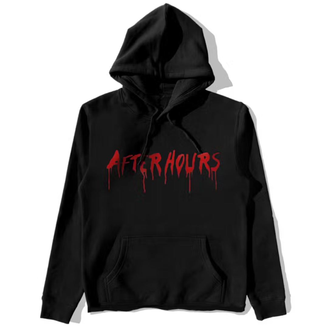 The Weeknd x Vlone After Hours Blood Drip Pullover Hood Black