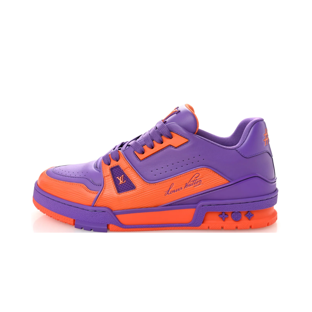 LOUIS VUITTON LV TRAINER PURPLE ORANGE