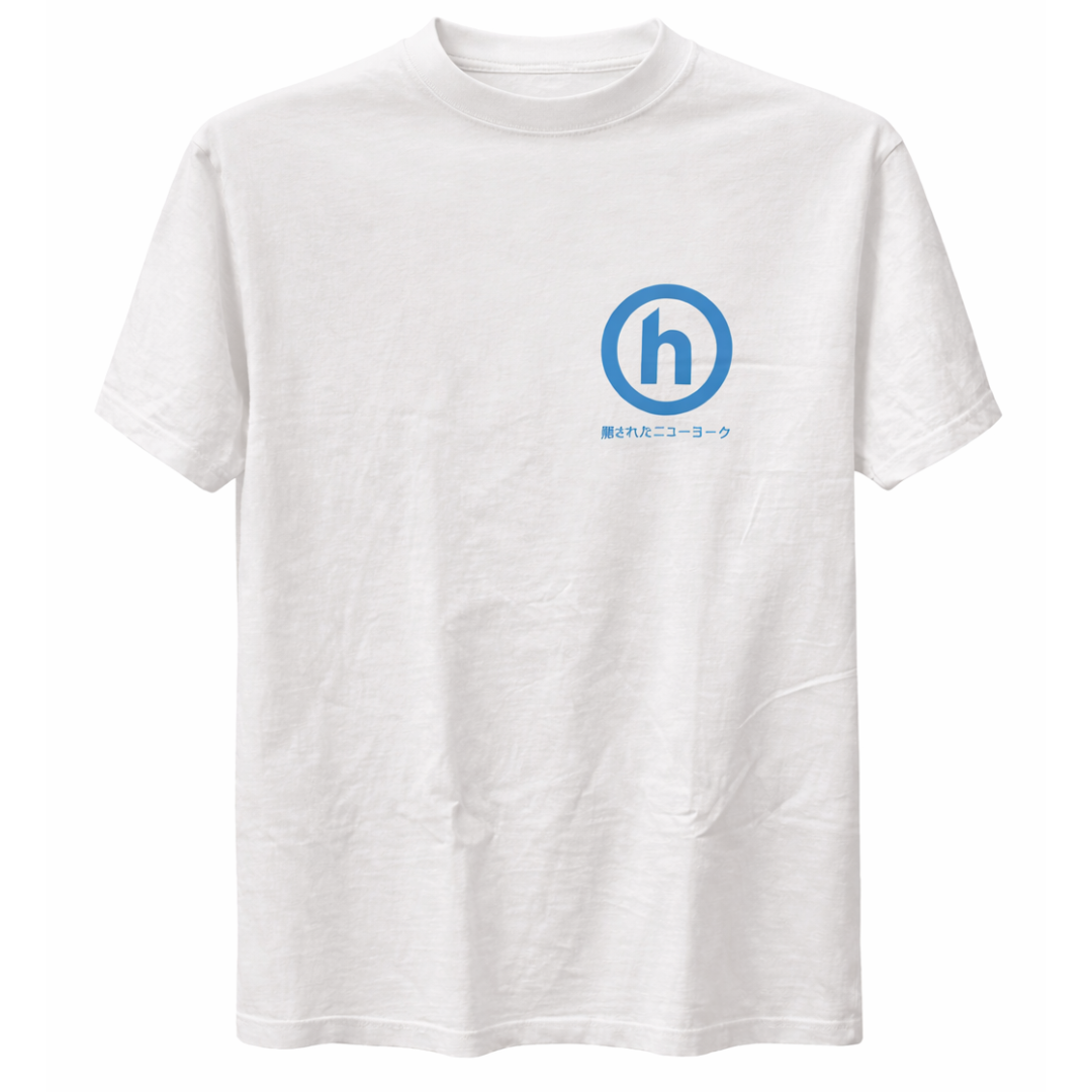 Hidden - NY Logo Tee White | Gem ny h T-Shirt H logo in XL SS21