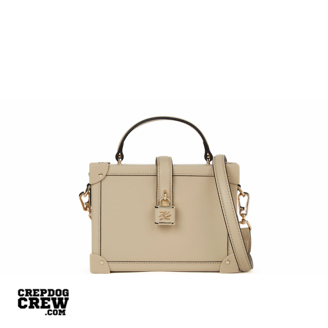 KARL LAGERFELD K/Autograph padlock trunk bag Safari