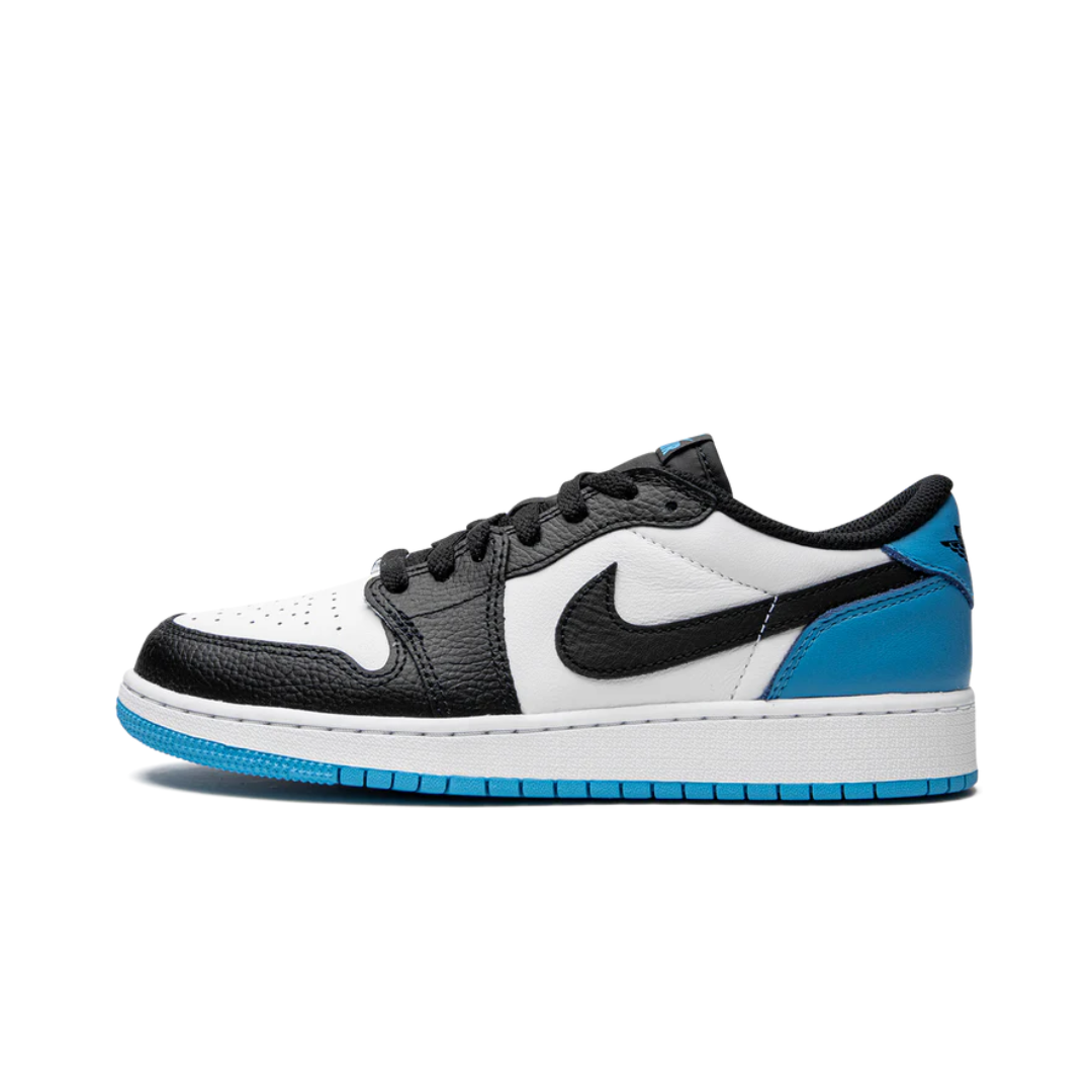 Jordan 1 Retro Low OG Black Dark Powder Blue (GS)