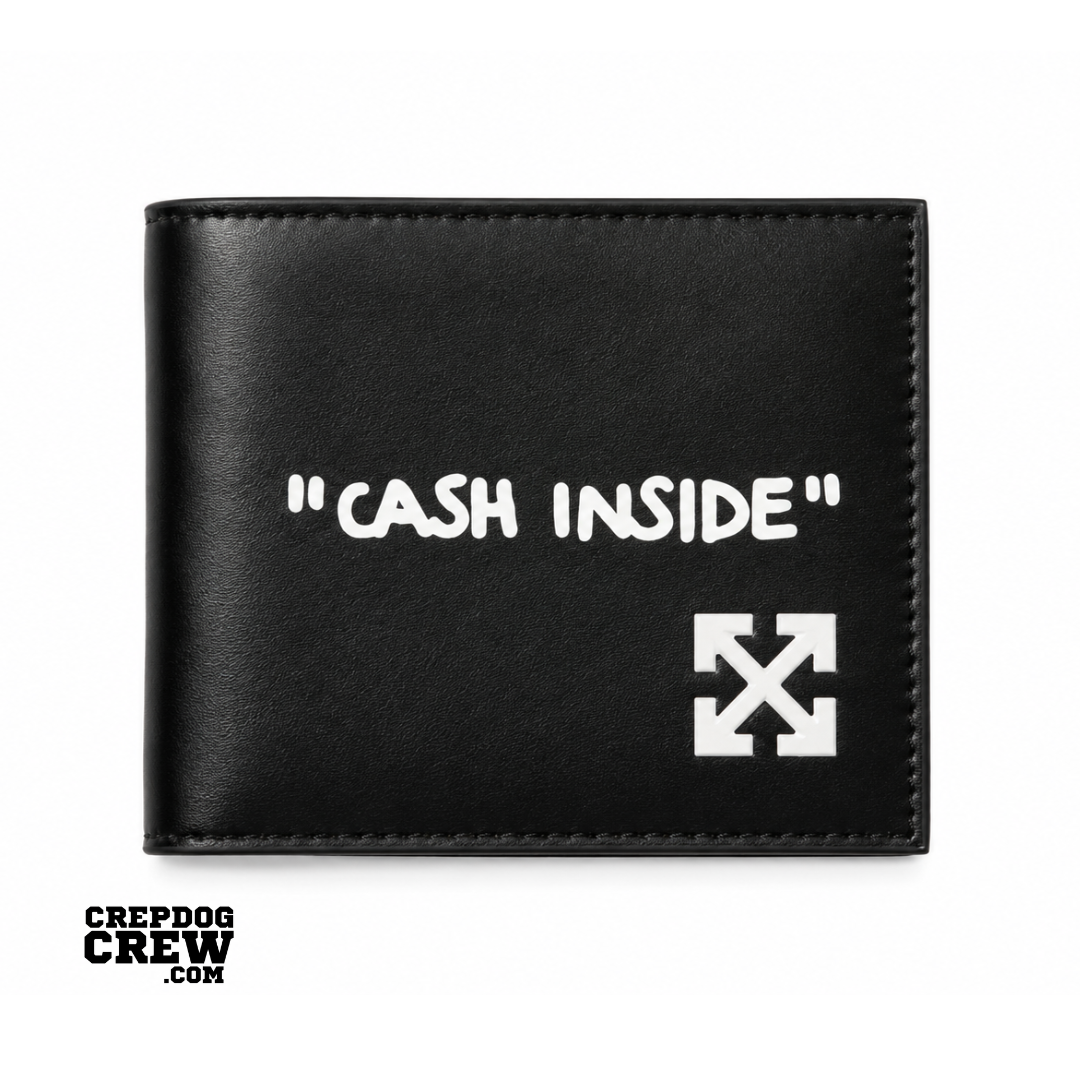 OFF WHITE JITNEY QUOTEY BIFOLD WALLET BLACK