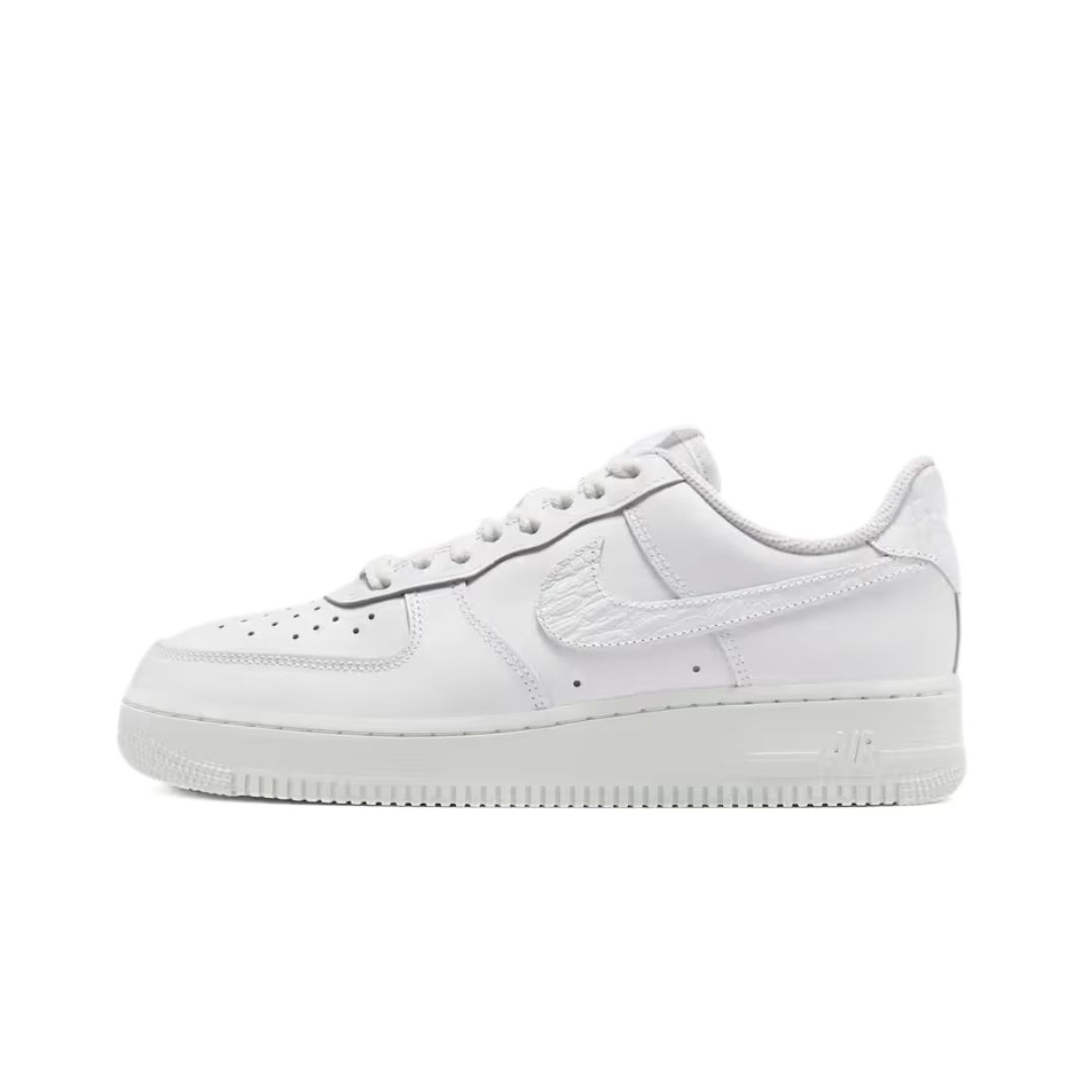 Nike Air Force 1 Low Pebble Croc White Neutral Grey (W)