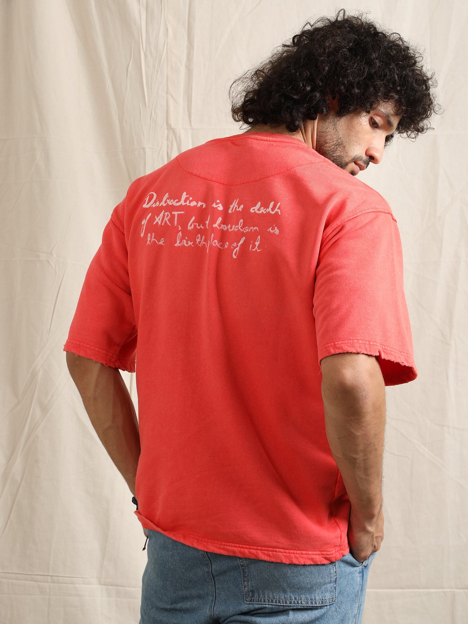 ART QUOTE T-SHIRT (SCARLET)