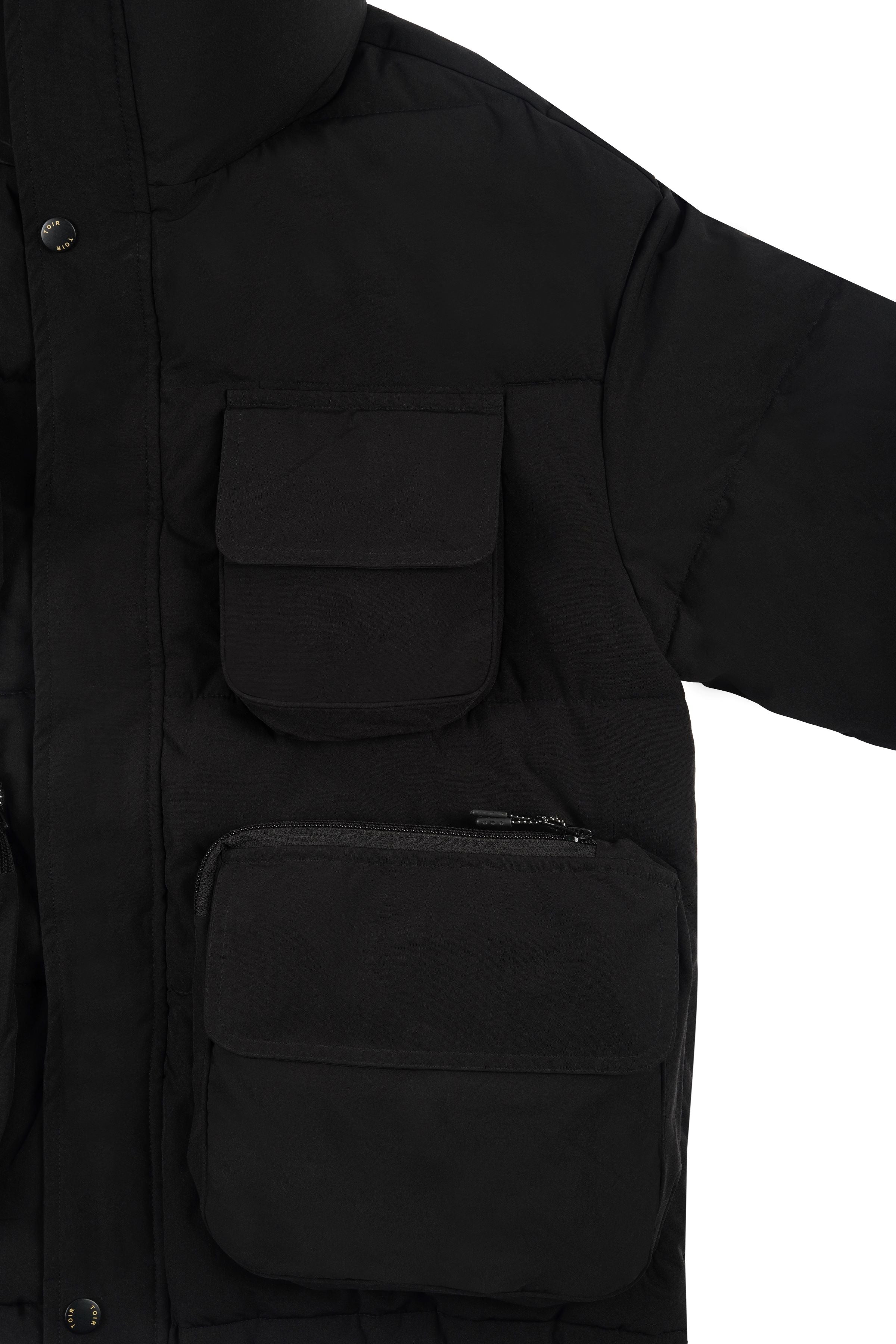 DARK UTILITY PUFFER JACKET