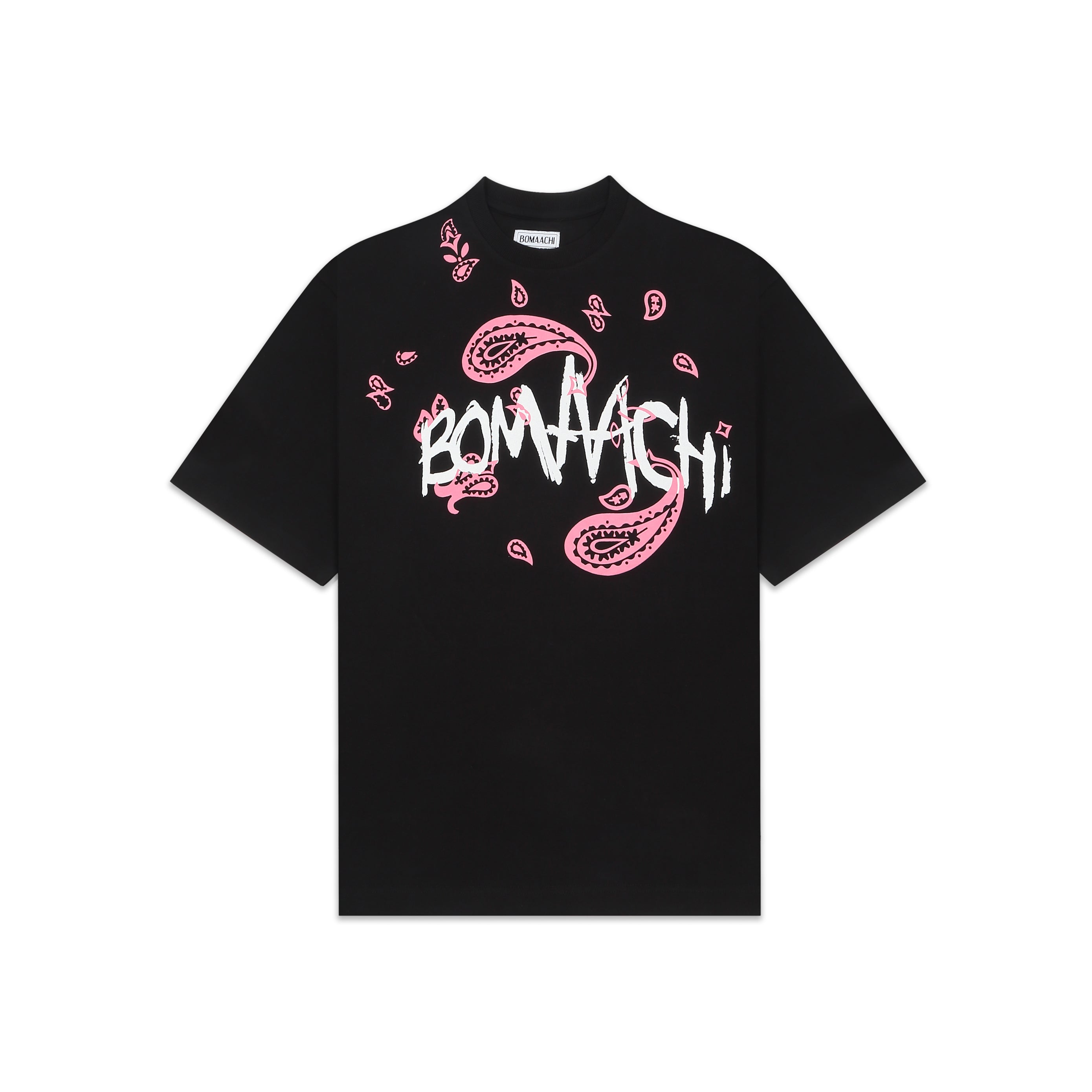 Black Paisley Printed T-shirt