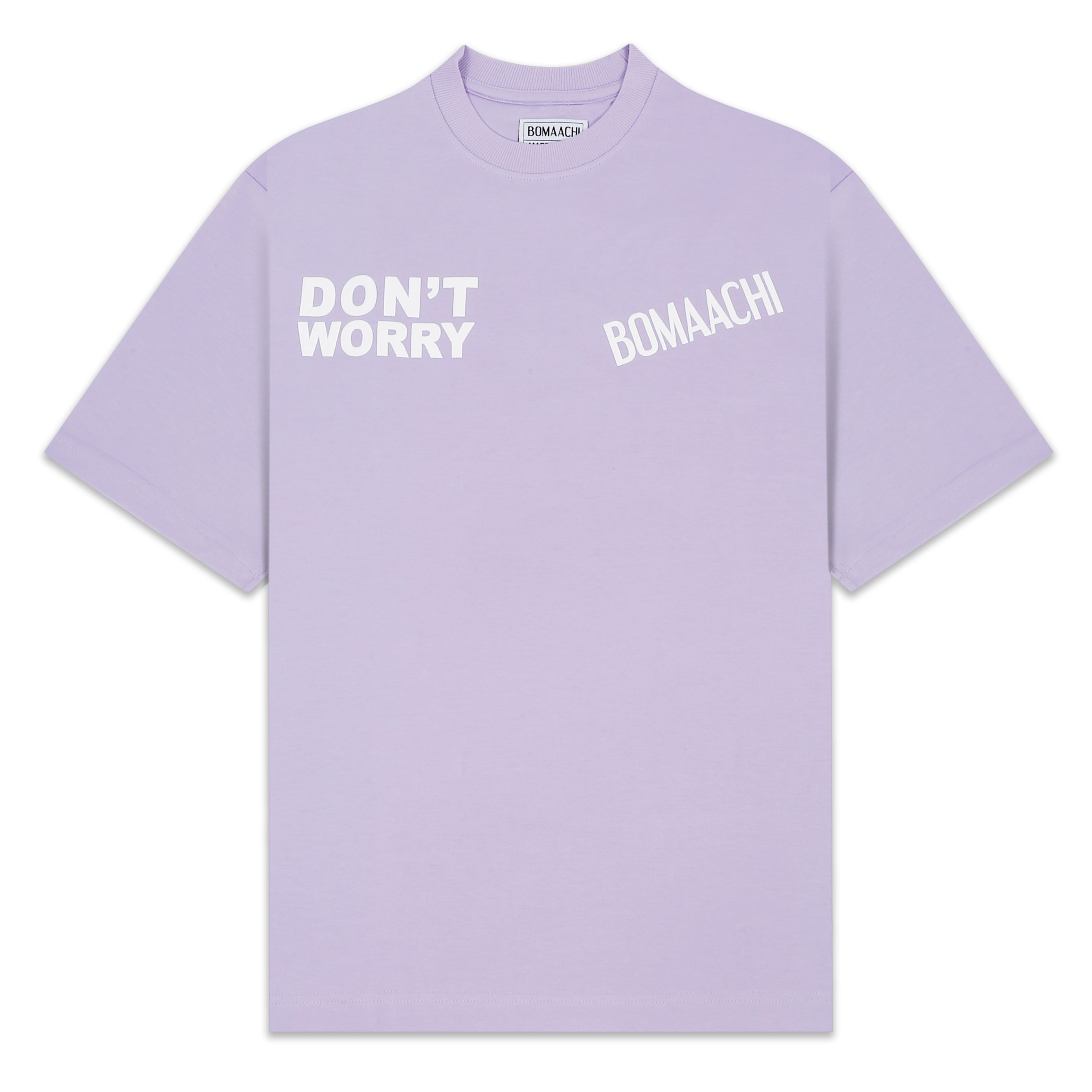 Don't Worry Printed Lilac T-shirt