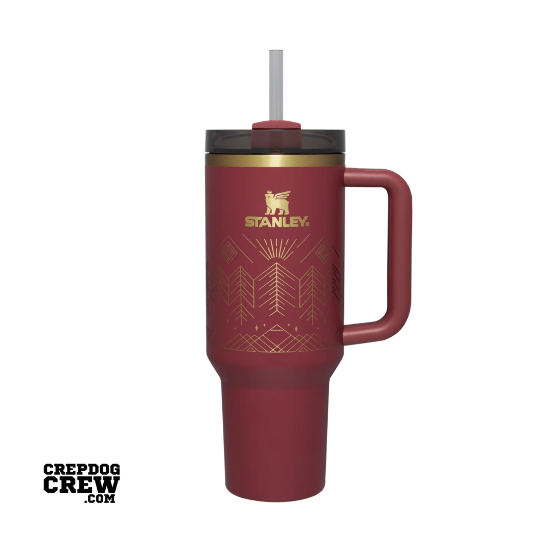 STANLEY TUMBLER Cranberry Winterscape 40 oz ( Limited Edition )