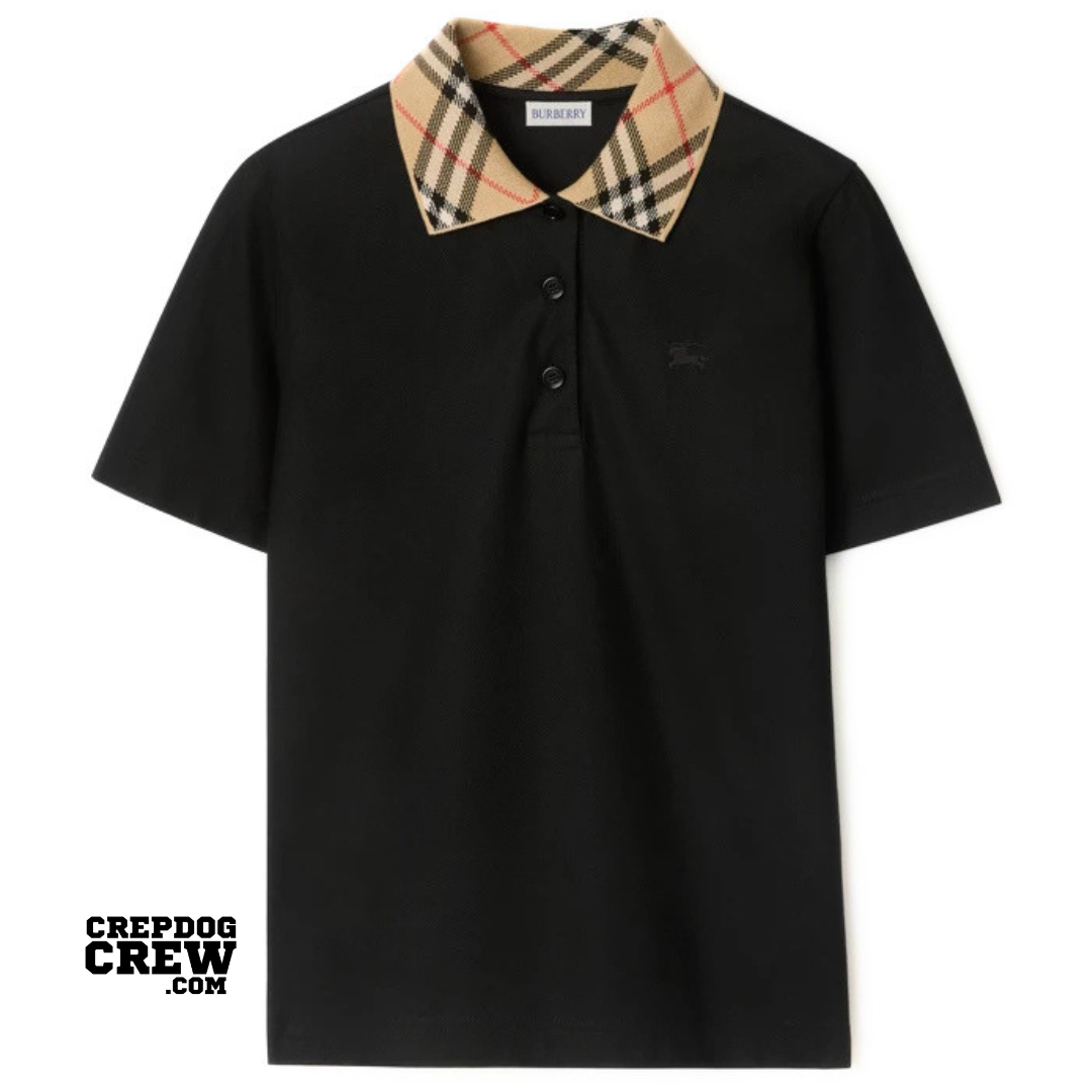 BURBERRY Check Collar Polo Shirt