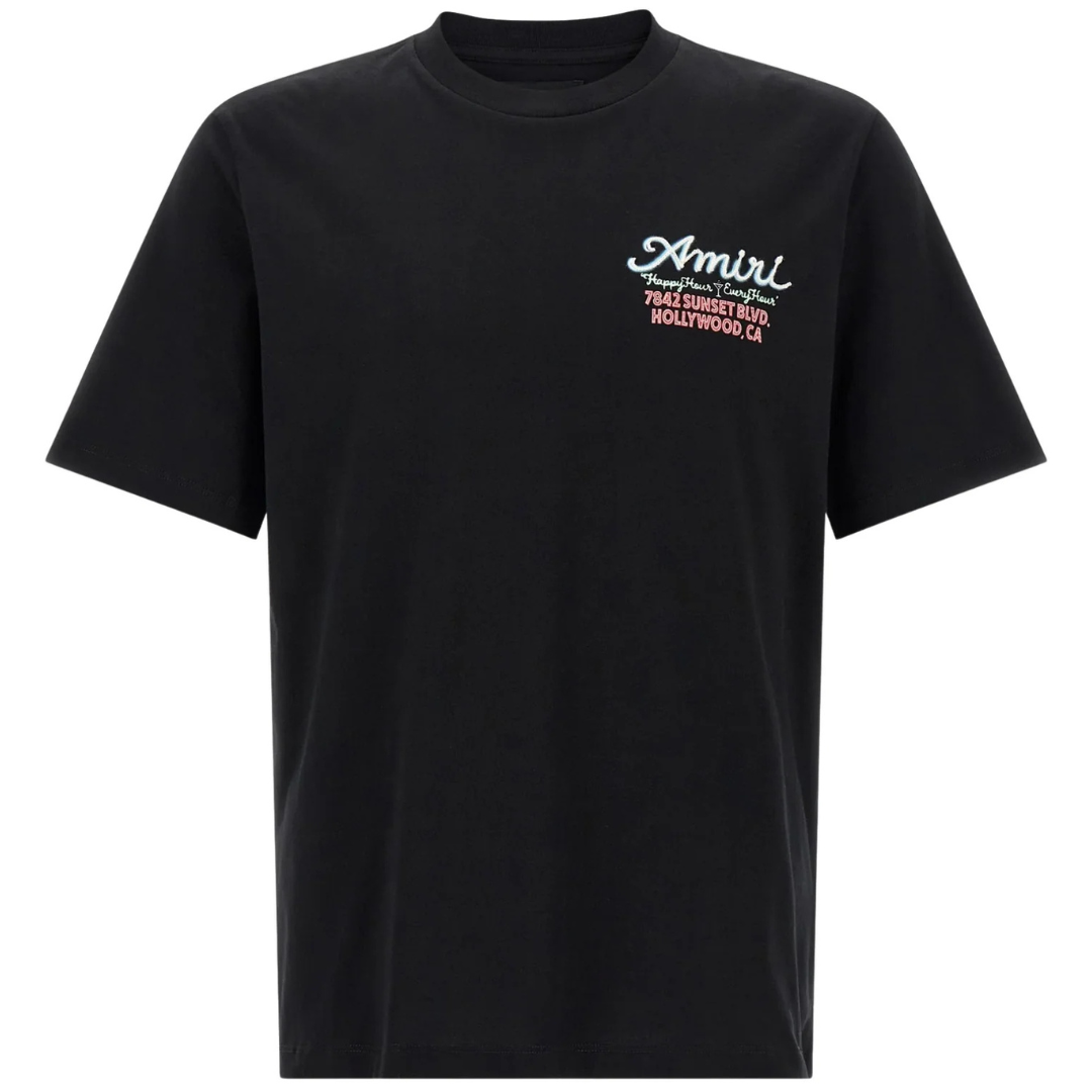 AMIRI NEON LIGHTS TEE BLACK