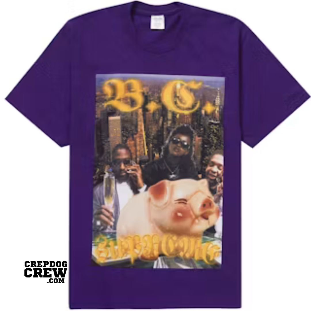 SUPREME BERNADETTE CORPORATION MONEY TEE PURPLE