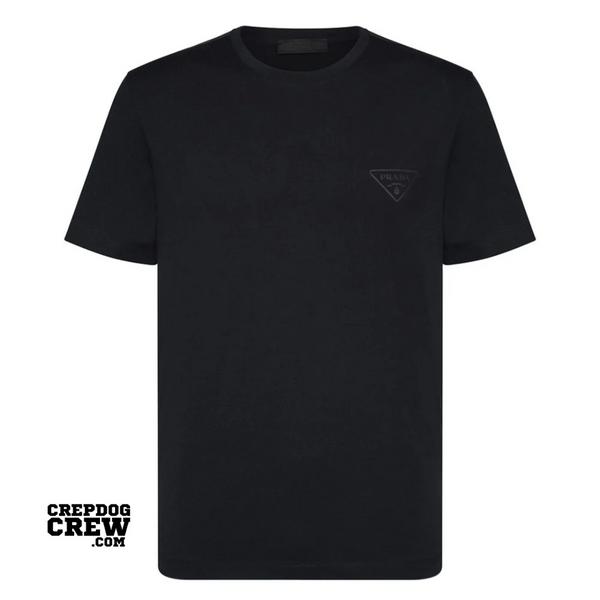 PRADA GIROCOLLO MC TEE BLACK